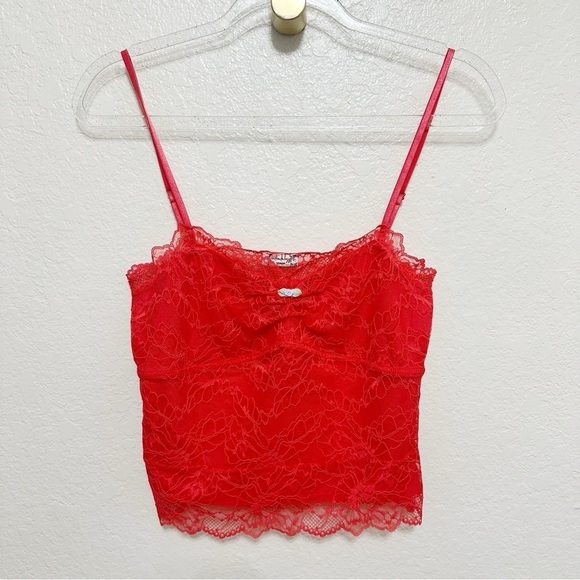 New Free People Lacey Essential Cami red size S - Picture 9 of 10